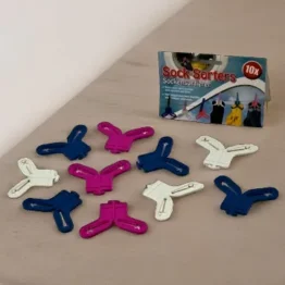 50 Sockensortierer, Sockenclips, Sockenklammern - nie wieder Chaos