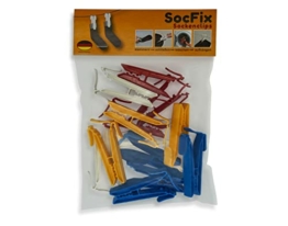 SocFix® Sockenklammern, Sockenclips, Sockenhalter (12 Stück) - 1