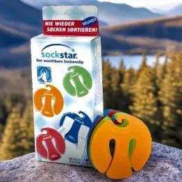 Sockstar Basic Line - Family Pack: 20 Sockenclips in 4 Farben